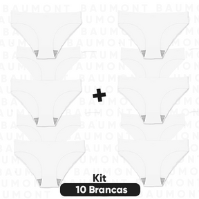Kit 10 Calcinhas Baumont Corte a Laser