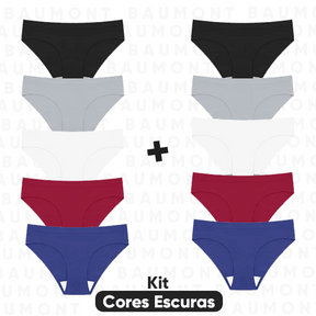 Kit 10 Calcinhas Baumont Corte a Laser